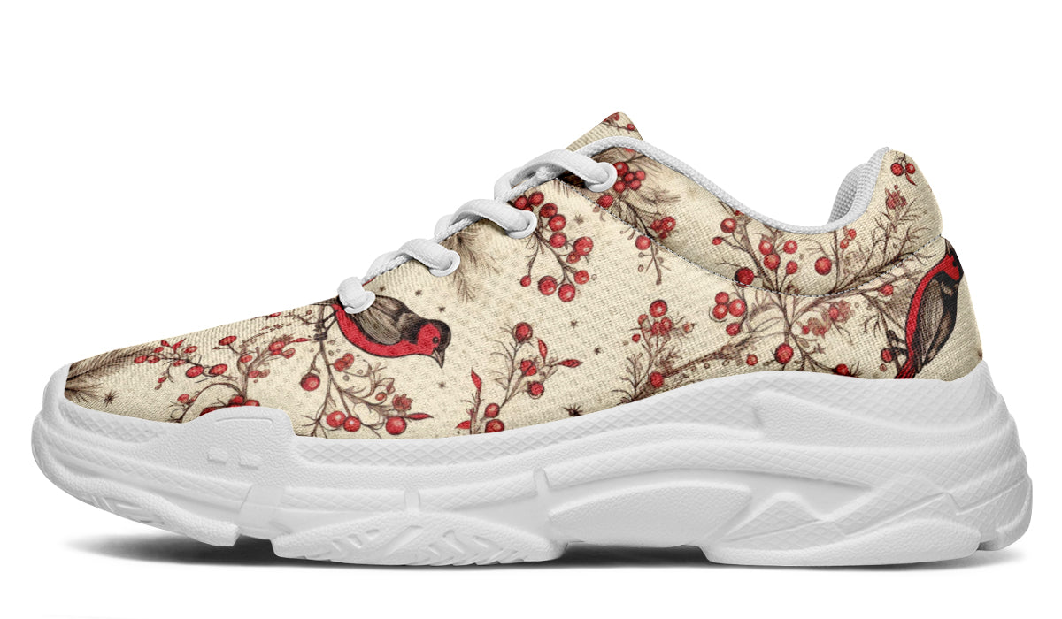 Christmas Birds Chunky Sneakers