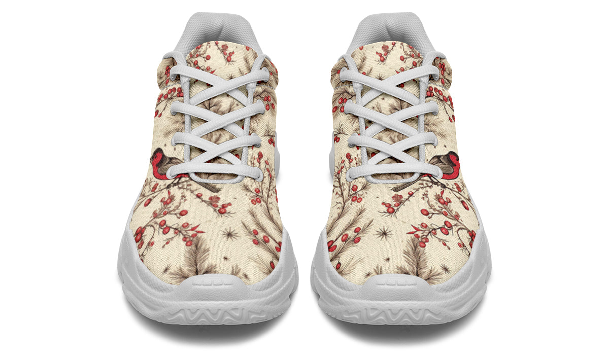 Christmas Birds Chunky Sneakers