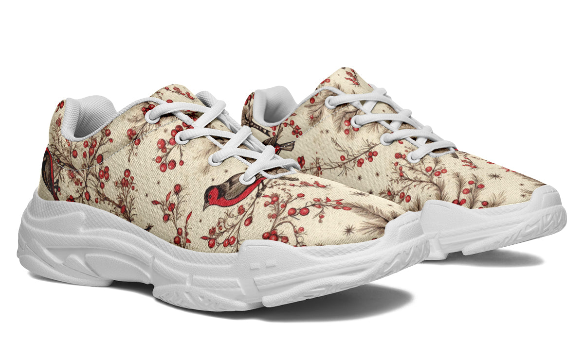 Christmas Birds Chunky Sneakers