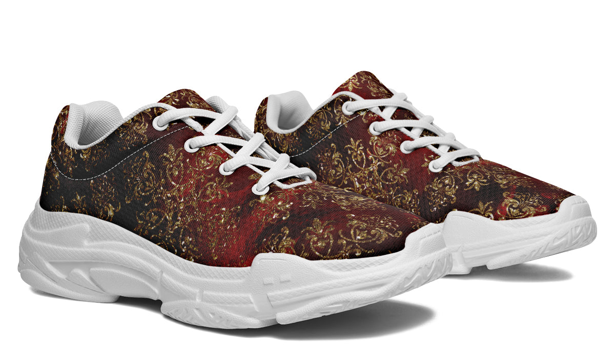 Christmas Wrapping Paper Chunky Sneakers