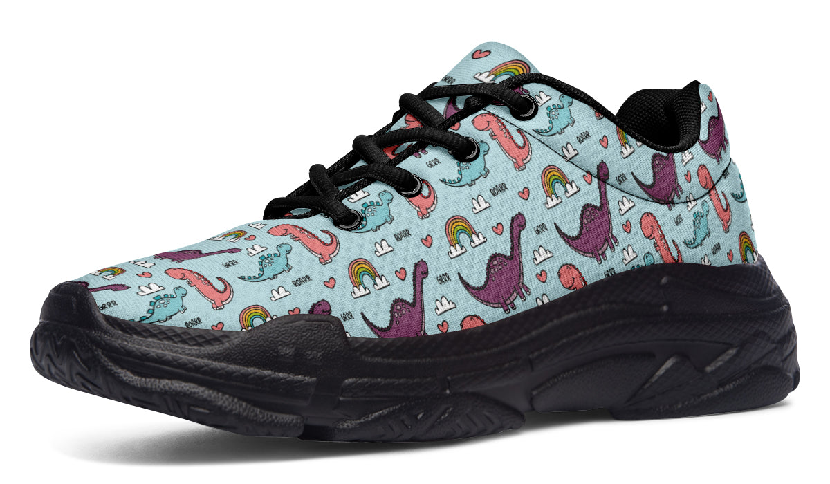 Dinos And Rainbows Chunky Sneakers