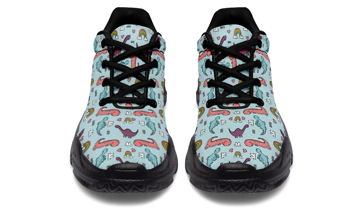 Dinos And Rainbows Chunky Sneakers