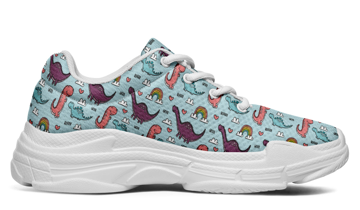 Dinos And Rainbows Chunky Sneakers