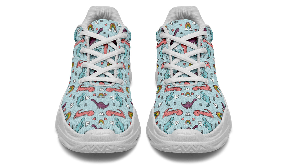 Dinos And Rainbows Chunky Sneakers