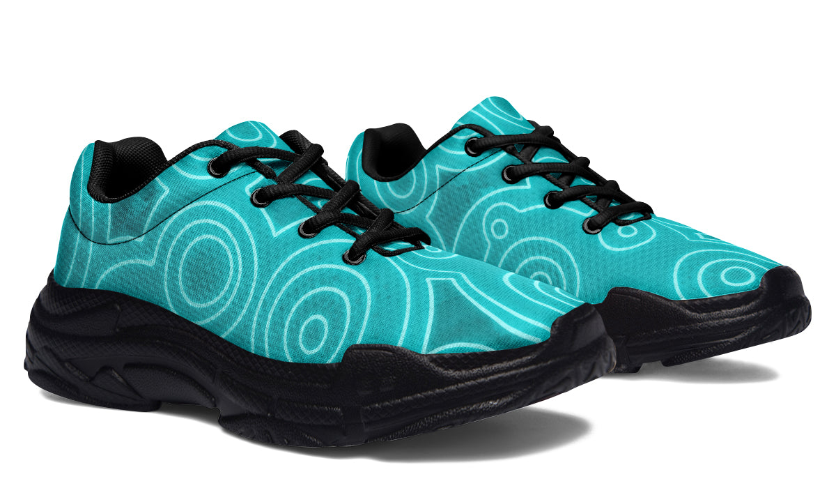 'Gali Banaga-Waa-Nha' Water Flowing Chunky Sneakers