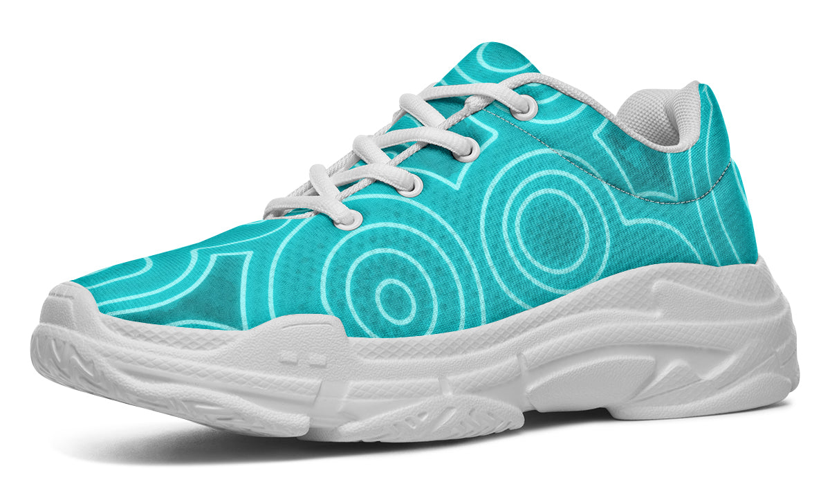 'Gali Banaga-Waa-Nha' Water Flowing Chunky Sneakers