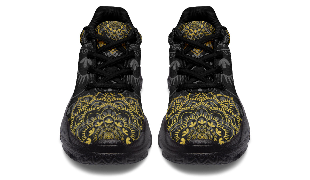 Golden Mandala Chunky Sneakers