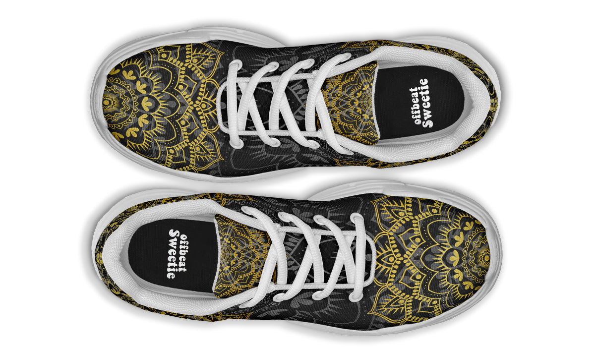 Golden Mandala Chunky Sneakers