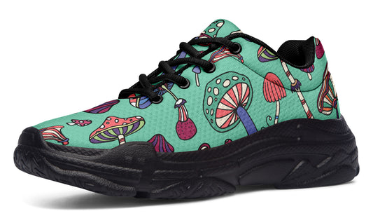 Mismatched Mushrooms Chunky Sneakers