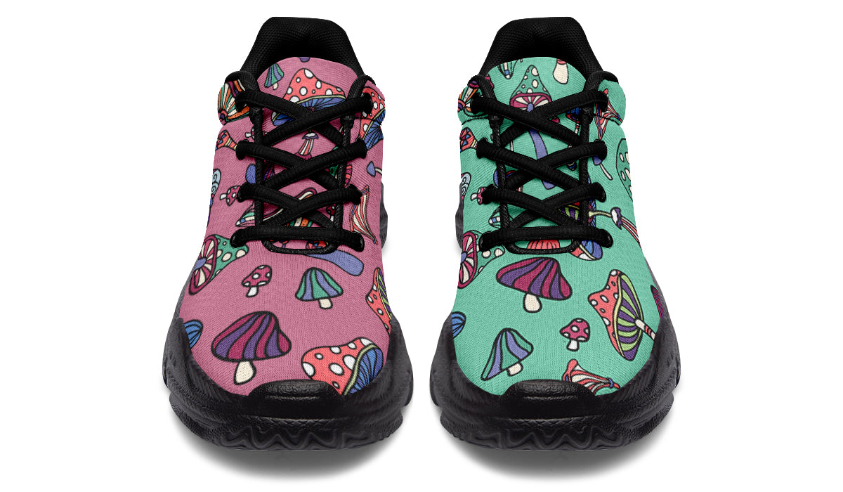 Mismatched Mushrooms Chunky Sneakers