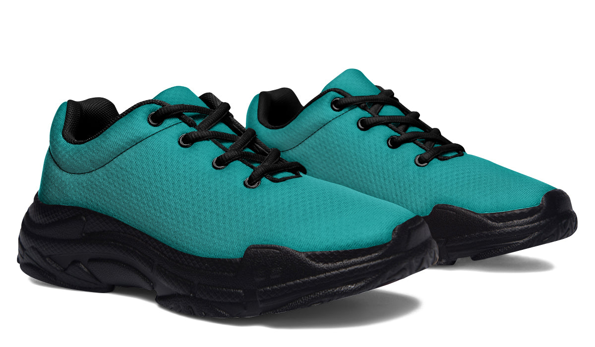 Pennyroyal Teal Chunky Sneakers