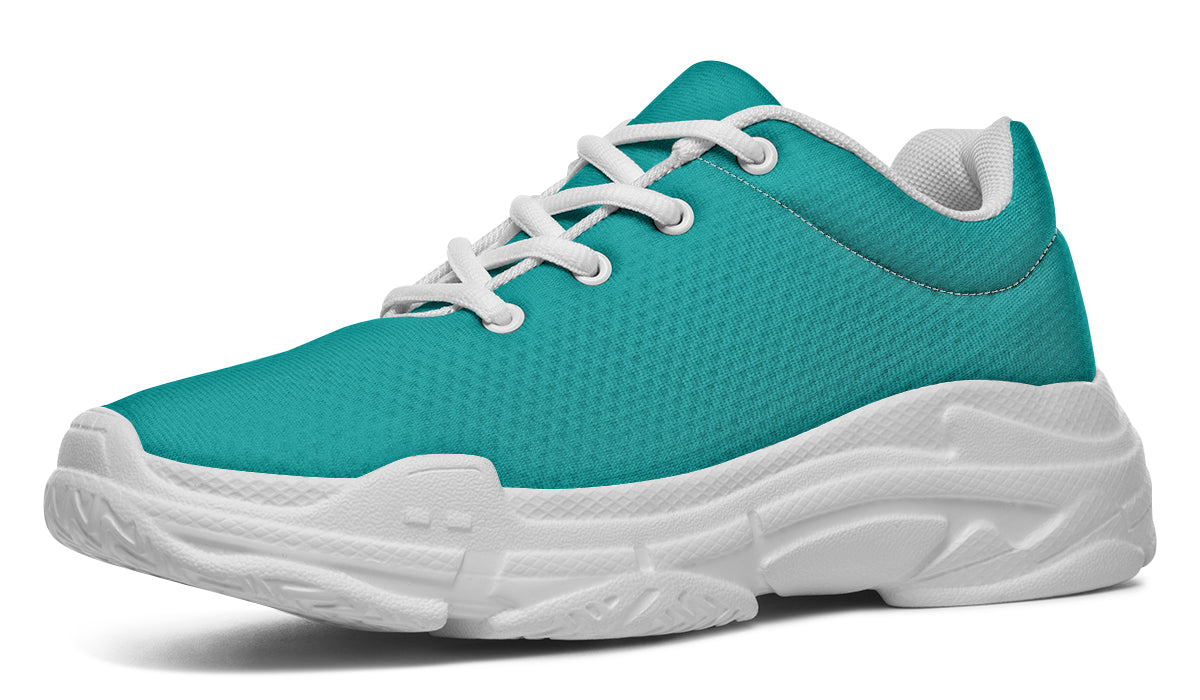 Pennyroyal Teal Chunky Sneakers