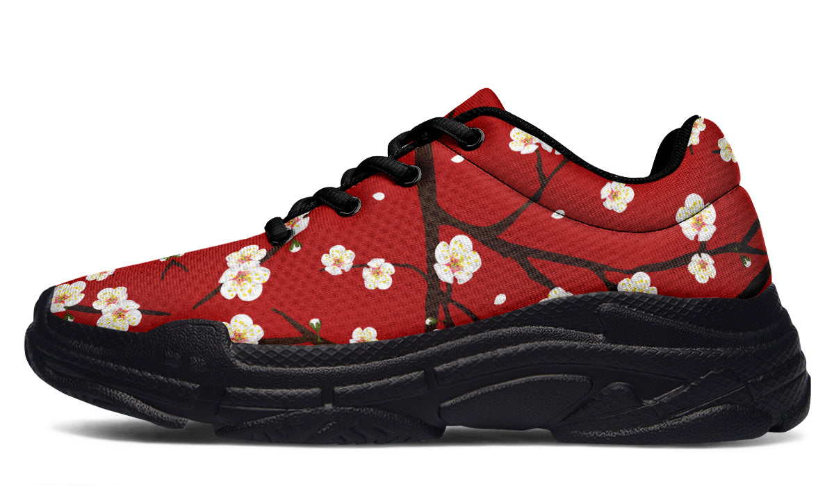 Plum Blossoms Chunky Sneakers