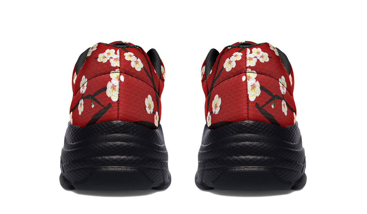 Plum Blossoms Chunky Sneakers