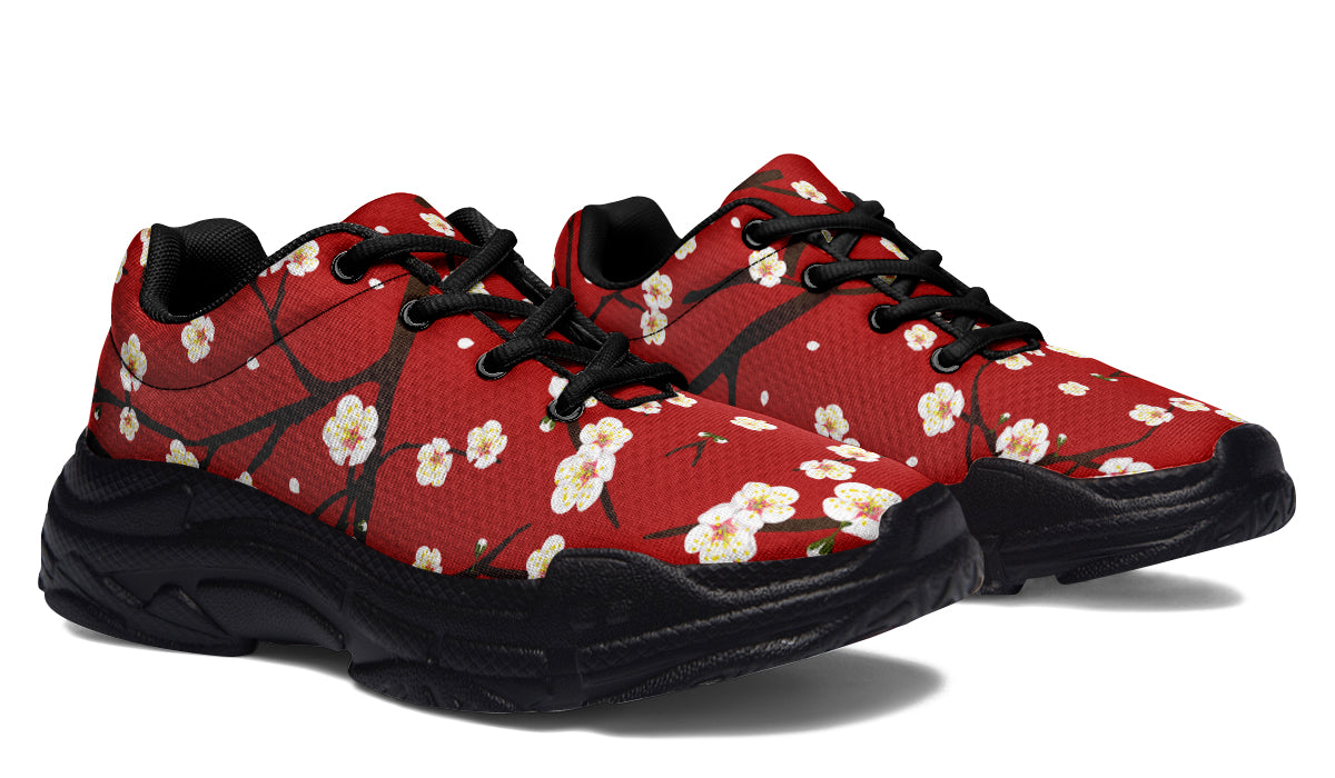 Plum Blossoms Chunky Sneakers