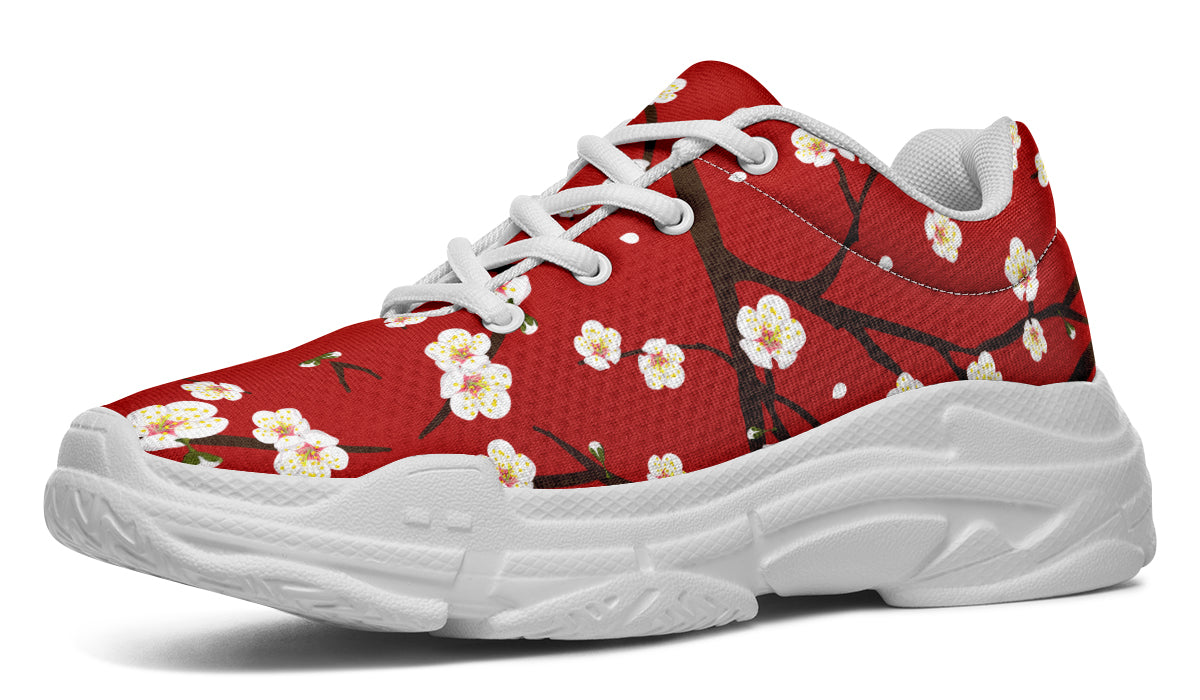 Plum Blossoms Chunky Sneakers