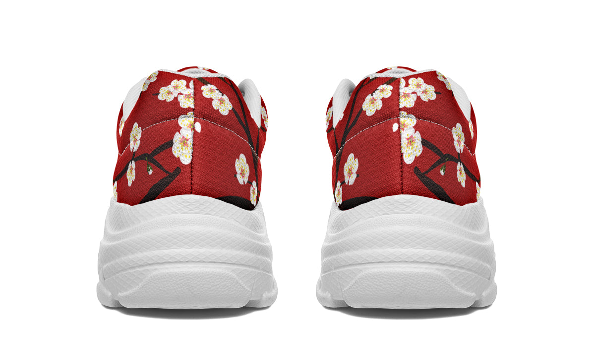 Plum Blossoms Chunky Sneakers