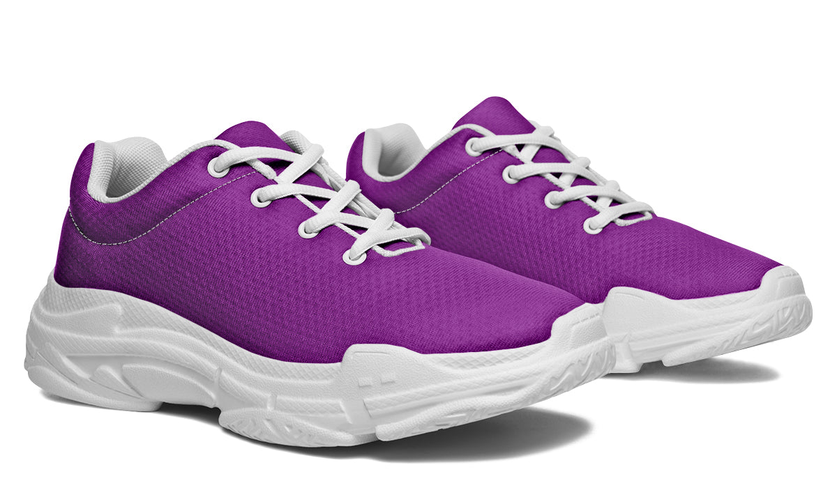 Purple Reign Chunky Sneakers