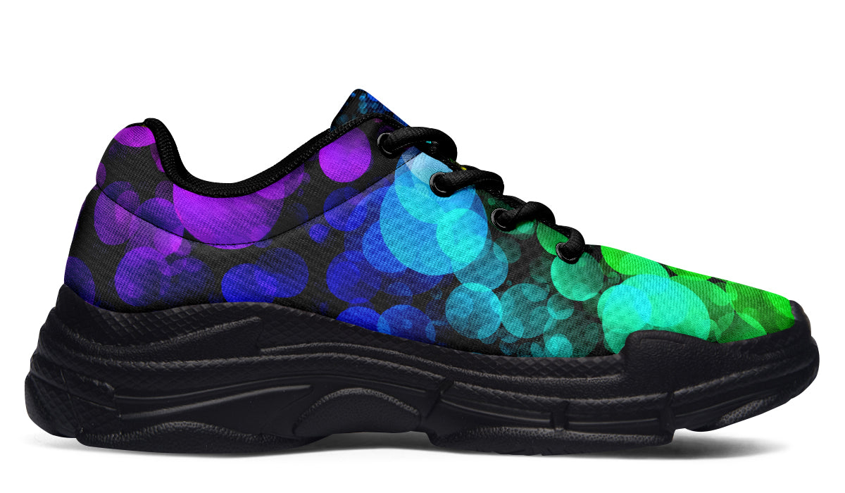 Rainbow Bubbles Chunky Sneakers