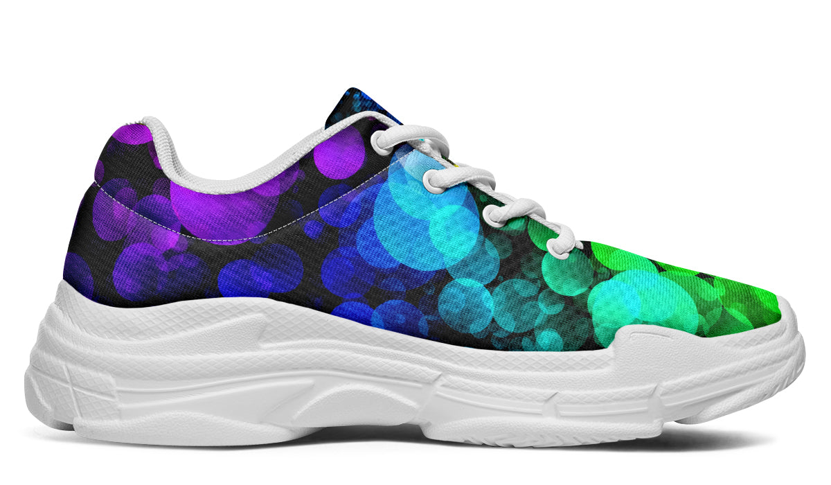 Rainbow Bubbles Chunky Sneakers