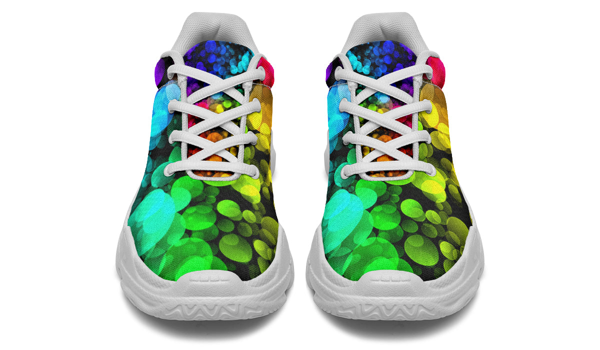 Rainbow Bubbles Chunky Sneakers