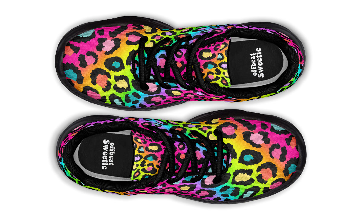 Rainbow Leopard Chunky Sneakers