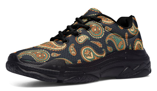 Retro Paisley Chunky Sneakers