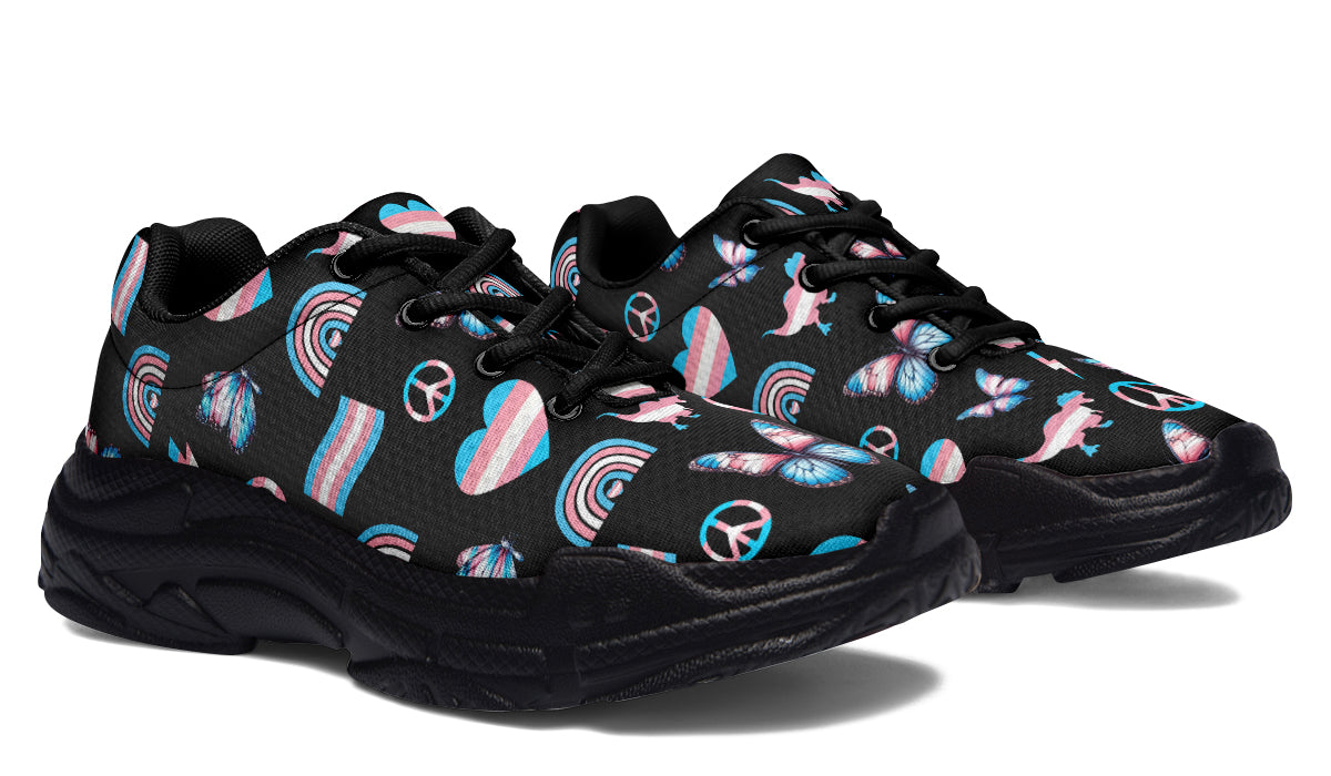 Trans Love Chunky Sneakers