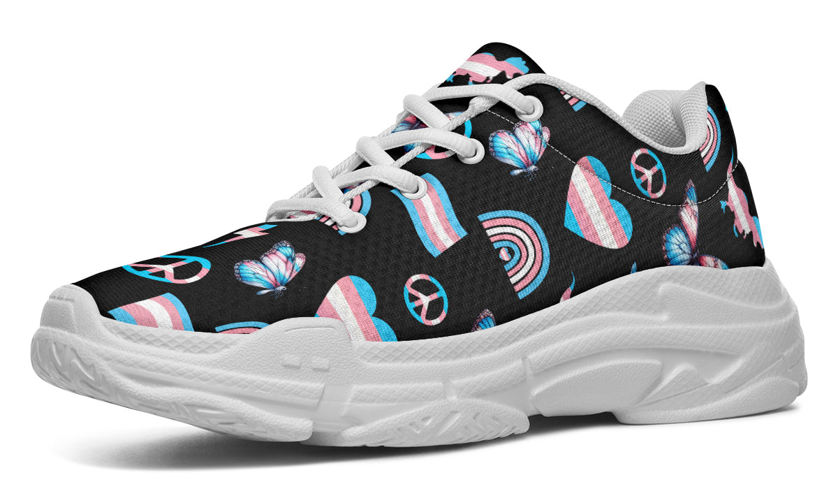 Trans Love Chunky Sneakers