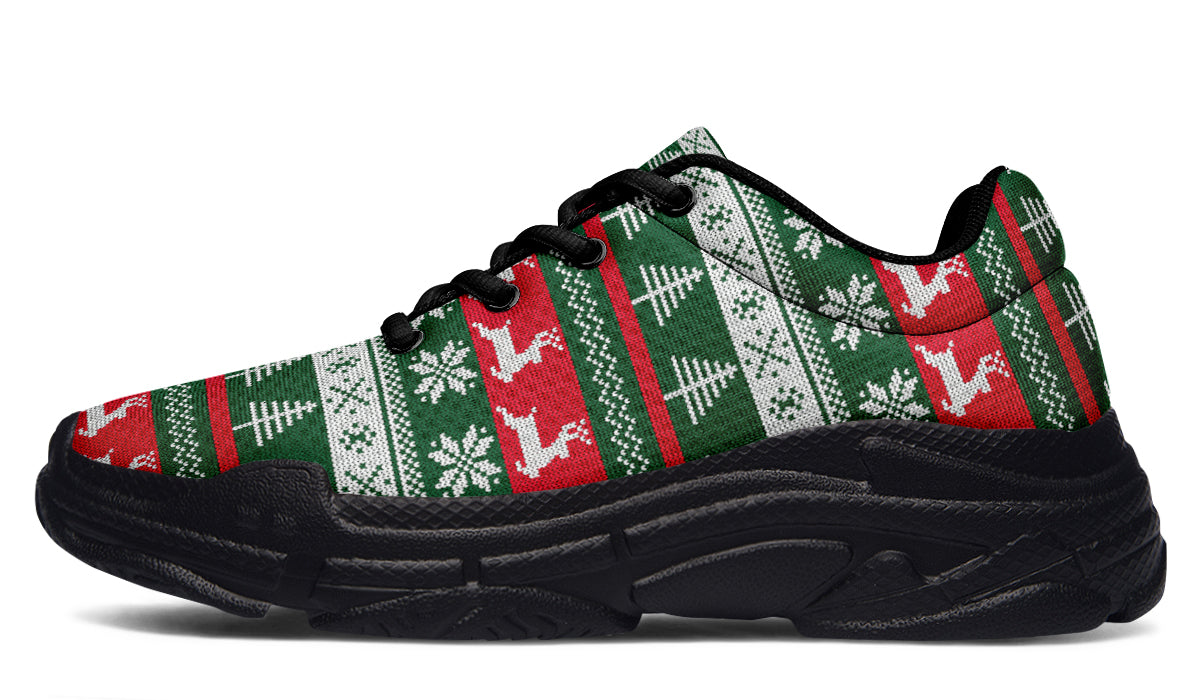 Ugly Christmas Chunky Sneakers