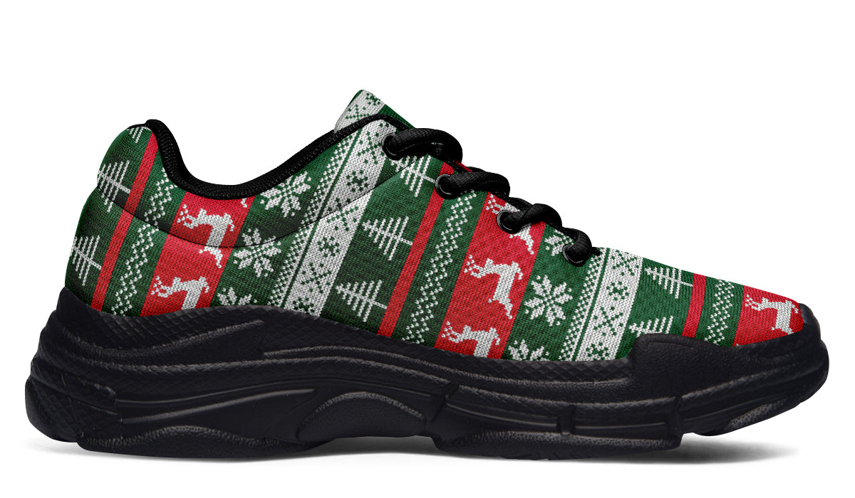 Ugly Christmas Chunky Sneakers