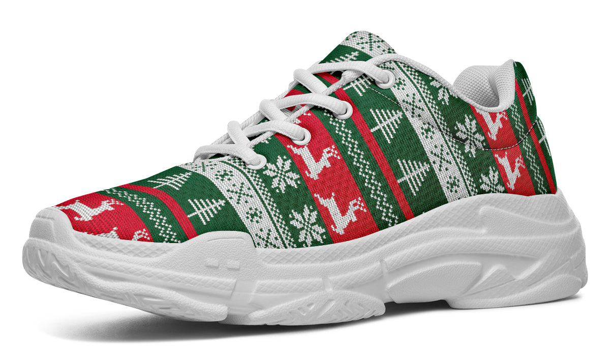 Ugly Christmas Chunky Sneakers