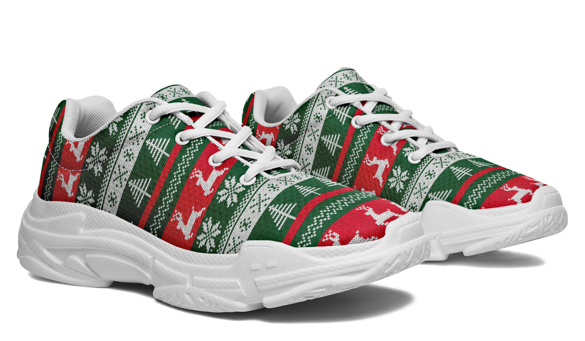 Ugly Christmas Chunky Sneakers