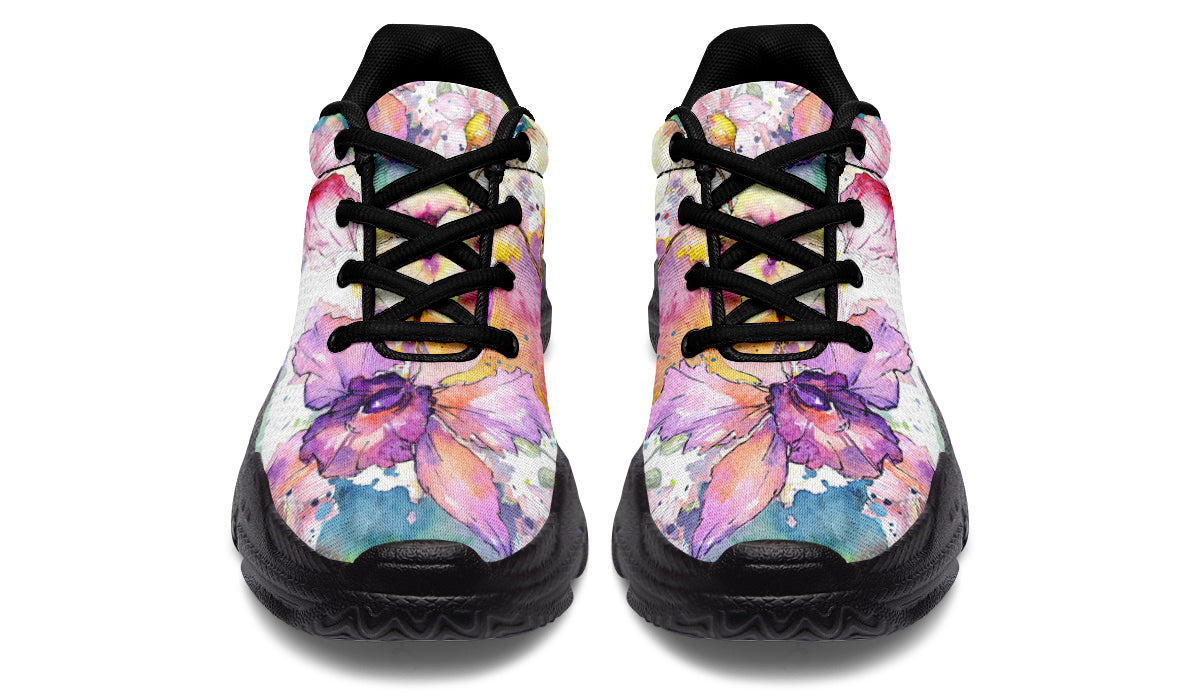 Watercolour Flowers Chunky Sneakers