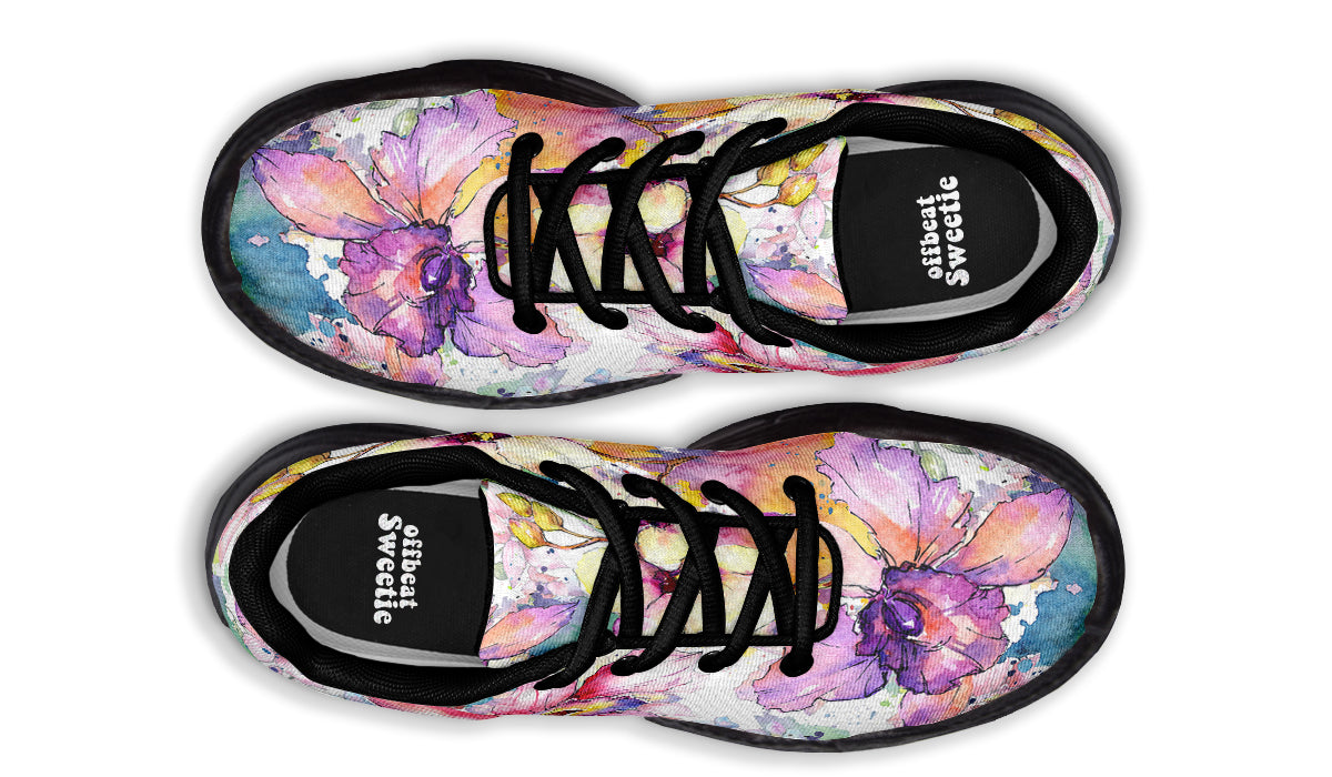 Watercolour Flowers Chunky Sneakers