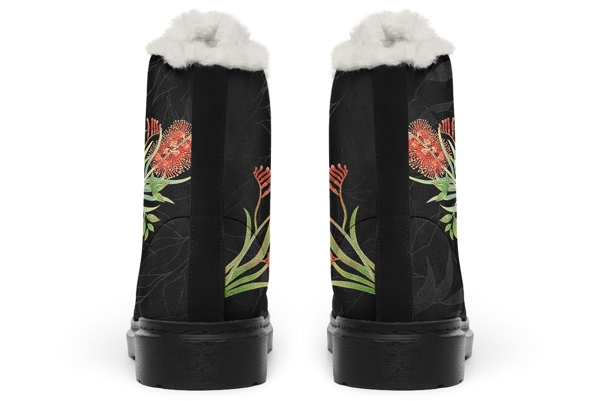 King Parrot Faux Fur Boots