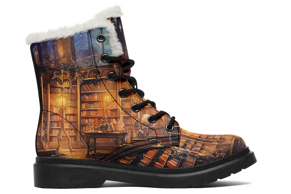 Bibliotheca Faux Fur Boots