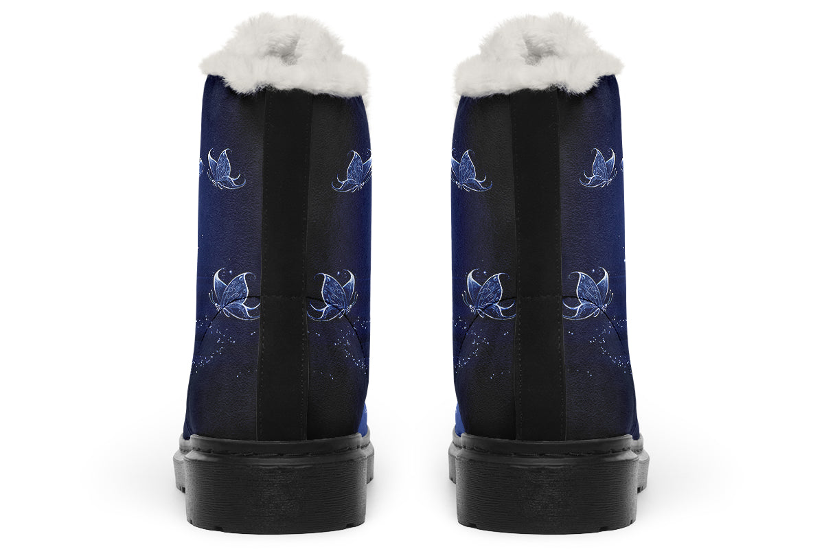 Butterfly Magic Faux Fur Boots