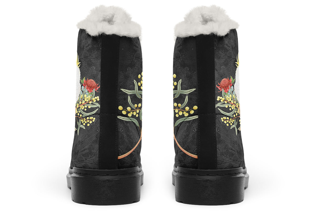 Cockatoo Faux Fur Boots