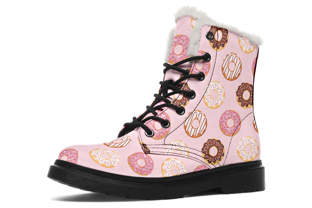 Donut Stop Me Now Faux Fur Boots