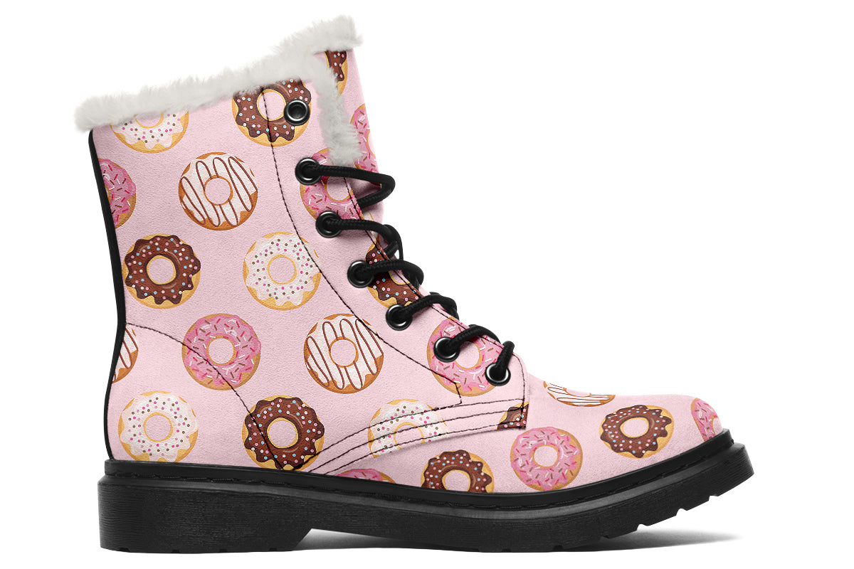 Donut Stop Me Now Faux Fur Boots