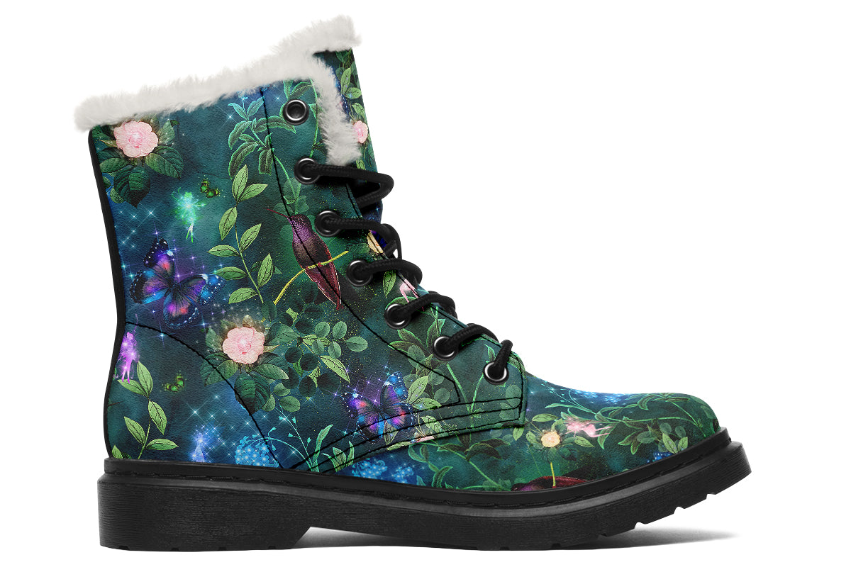 Enchanted Garden Faux Fur Boots