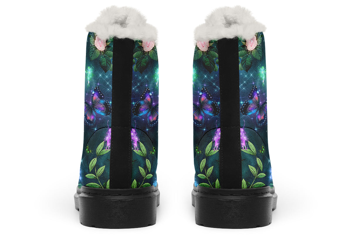 Enchanted Garden Faux Fur Boots
