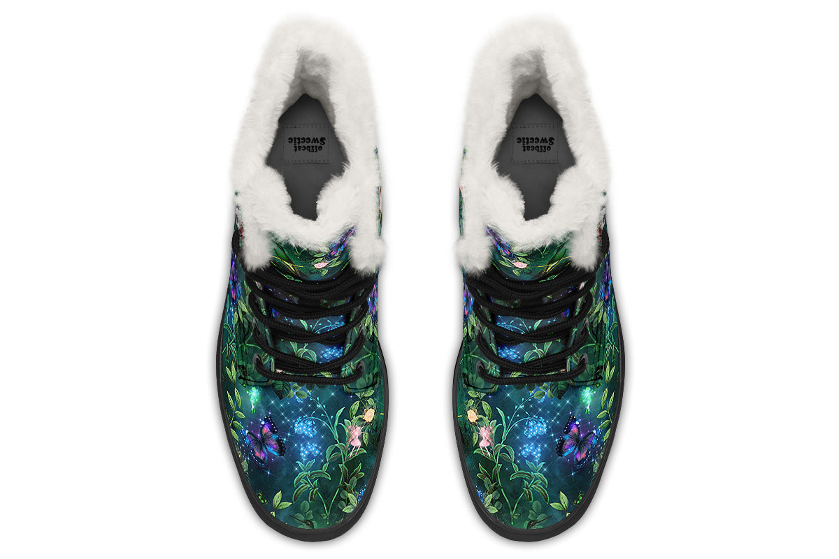 Enchanted Garden Faux Fur Boots