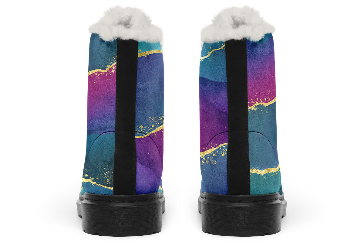 Geode Faux Fur Boots