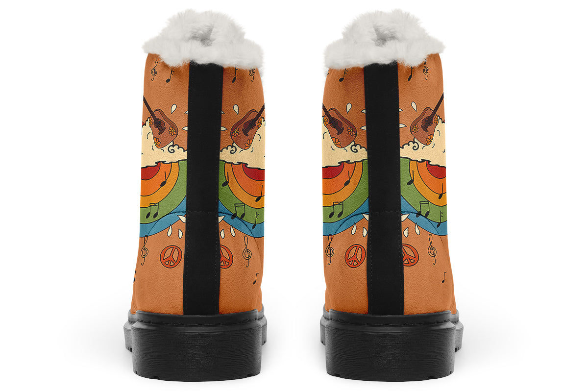 Groovy Tunes Faux Fur Boots