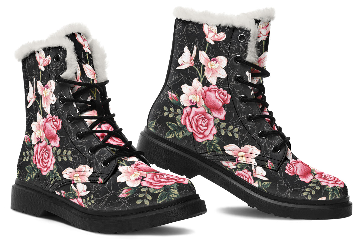 In Bloom Faux Fur Boots