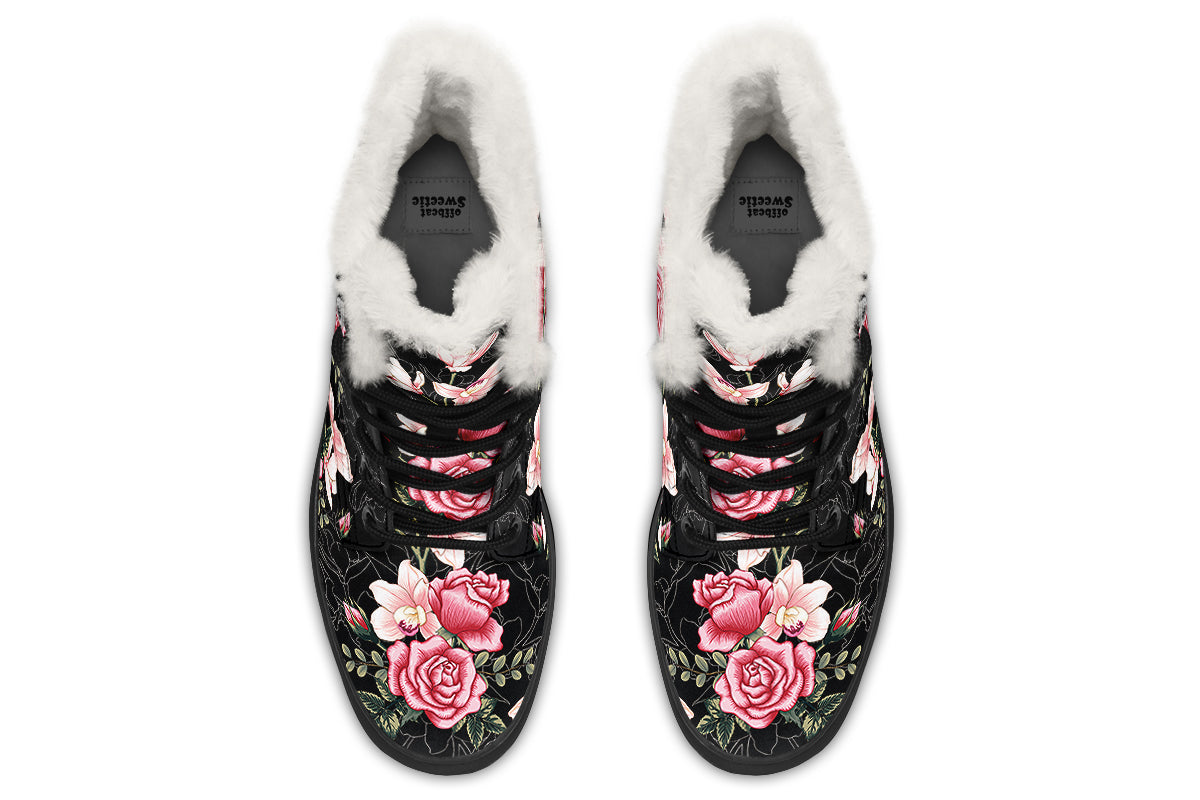 In Bloom Faux Fur Boots