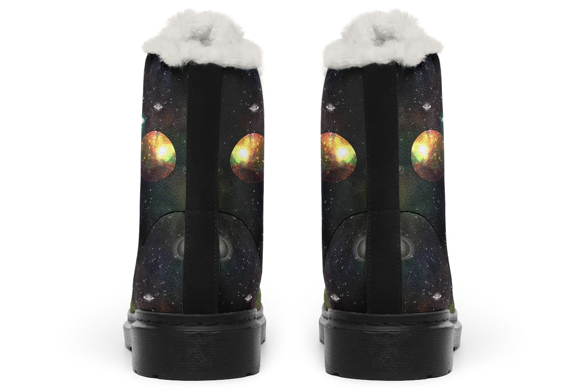 Lost In Space Faux Fur Boots