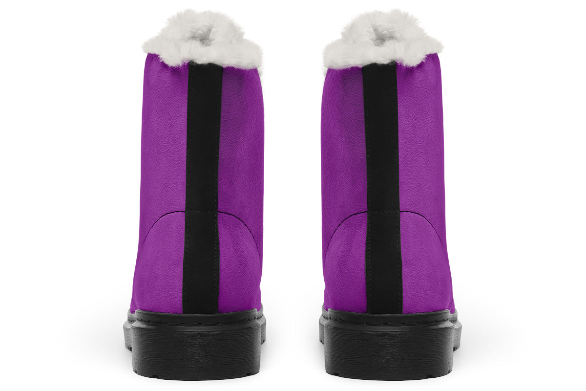 Purple Reign Faux Fur Boots